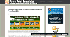 Desktop Screenshot of powerpointtemplates.de