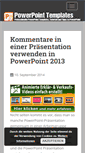 Mobile Screenshot of powerpointtemplates.de