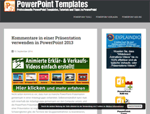 Tablet Screenshot of powerpointtemplates.de